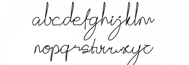Gittelya Font LOWERCASE