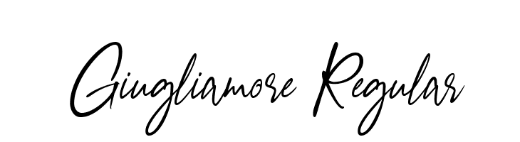 Giugliamore Regular  font caratteri gratis