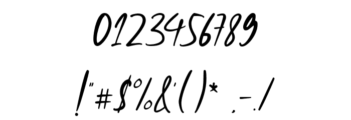 Giugliamore Regular Font OTHER CHARS