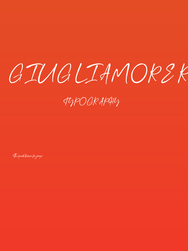 Giugliamore Regular Poster