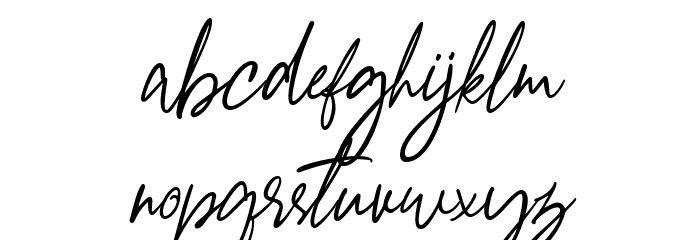 Giugliamore Regular Font LOWERCASE