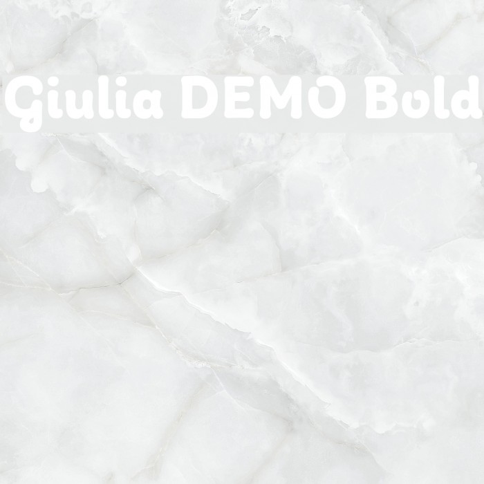 Giulia DEMO Bold Font examples