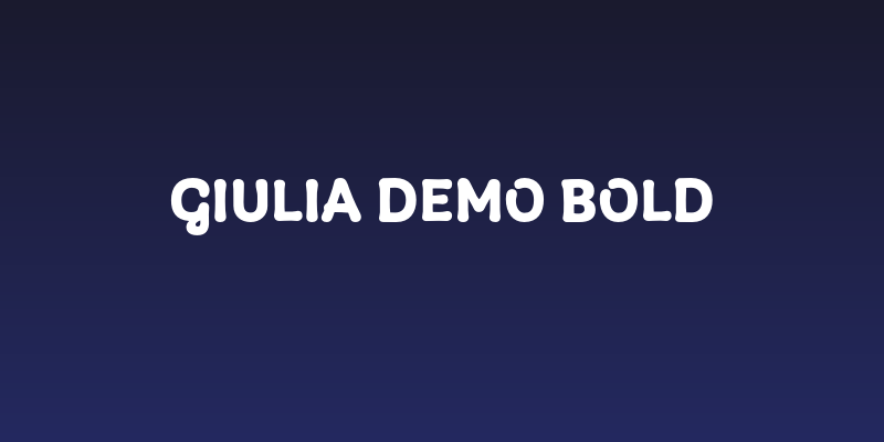 Giulia DEMO Bold Social Header