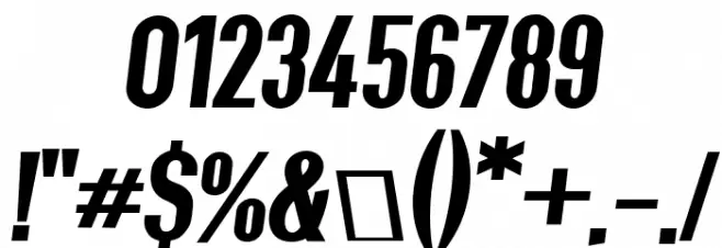 Give A Hoot Black Oblique Font OTHER CHARS