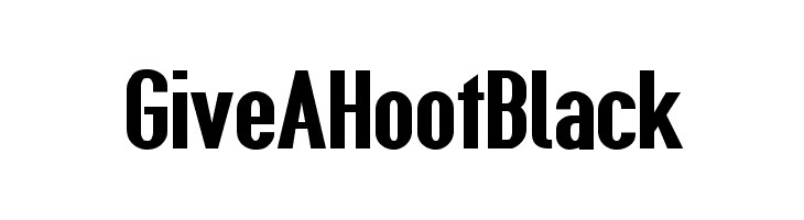 Give A Hoot Black Font