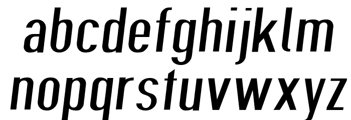 Give A Hoot Book Extended Oblique Font LOWERCASE