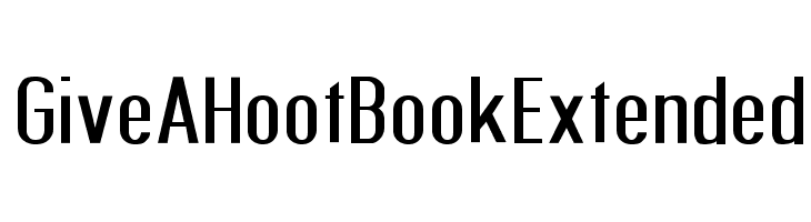 Give A Hoot Book Extended  Скачать бесплатные шрифты