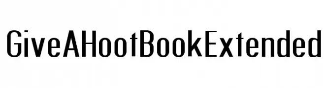 Give A Hoot Book Extended  नि: शुल्क फ़ॉन्ट्स डाउनलोड
