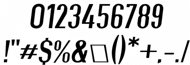 Give A Hoot Extended Oblique Font OTHER CHARS