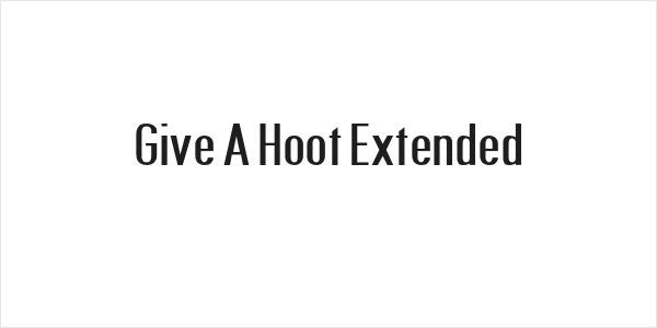 Give A Hoot Extended Logo