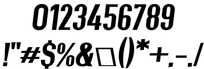 Give A Hoot ExtraBold Extended Oblique Font OTHER CHARS
