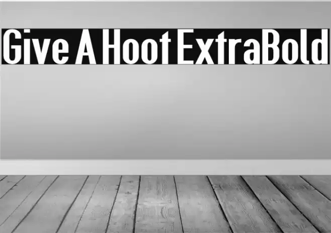 Give A Hoot ExtraBold Font examples