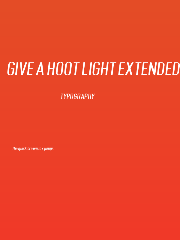 Give A Hoot Light Extended Oblique Poster