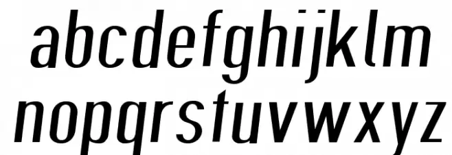 Give A Hoot Light Extended Oblique Font LOWERCASE