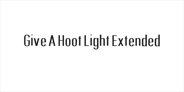 Give A Hoot Light Extended Logo