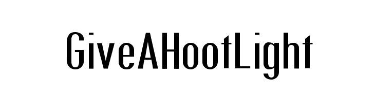 Give A Hoot Light  font caratteri gratis