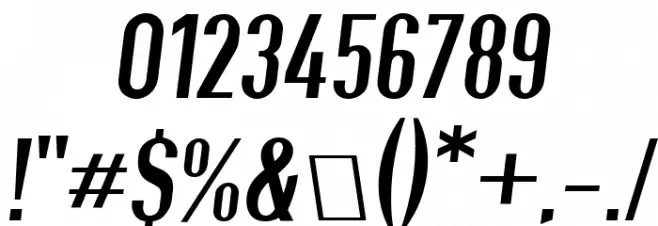 Give A Hoot Oblique Font OTHER CHARS