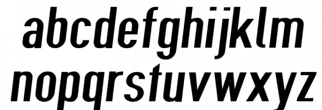 Give A Hoot Semibold Extended Oblique 字体 小写