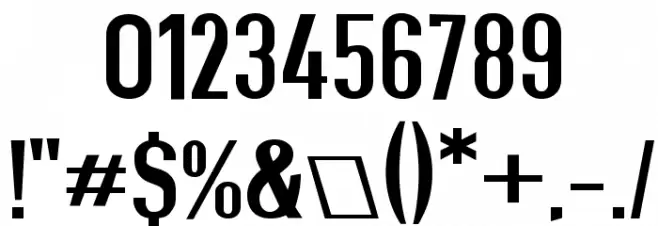 Give A Hoot Semibold Extended Font OTHER CHARS