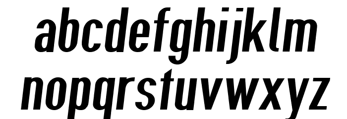 Give A Hoot Semibold Oblique Font LOWERCASE