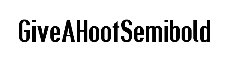 Give A Hoot Semibold Font