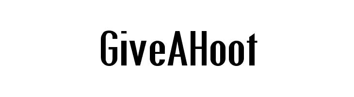 Give A Hoot  Frei Schriftart Herunterladen