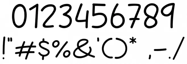 Give Away Font OTHER CHARS