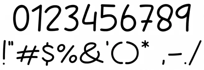 Give Away Font OTHER CHARS