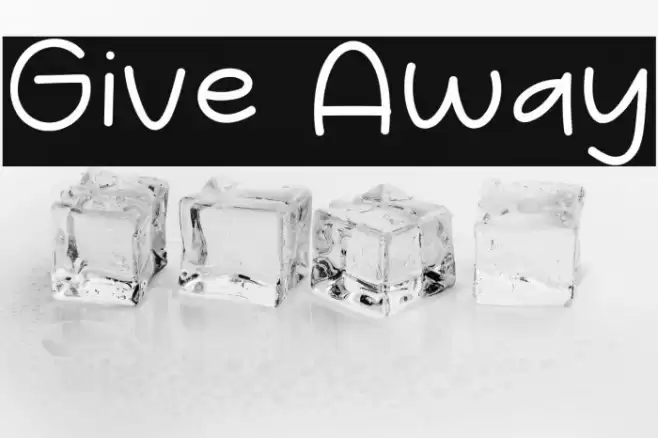 Give Away Font examples