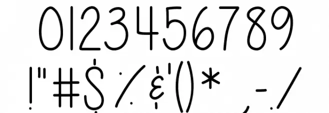 Give It Your Heart Font OTHER CHARS