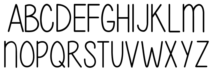 Give It Your Heart Font LOWERCASE