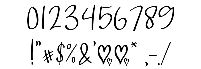 Give Love Font OTHER CHARS