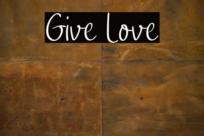 Give Love Example 2