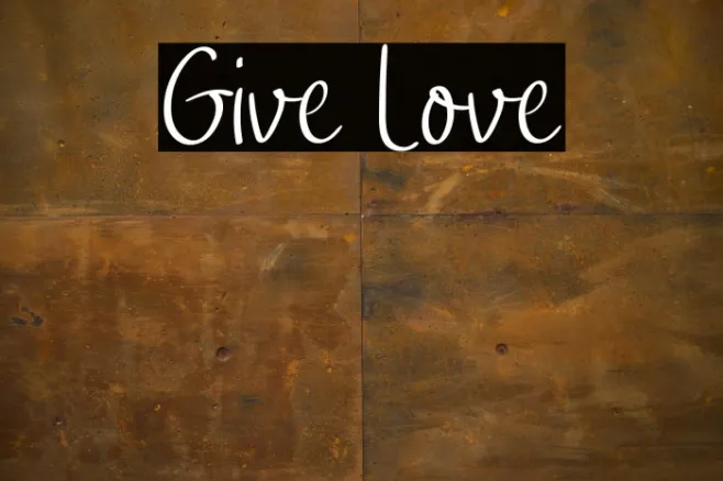 Give Love Example 2