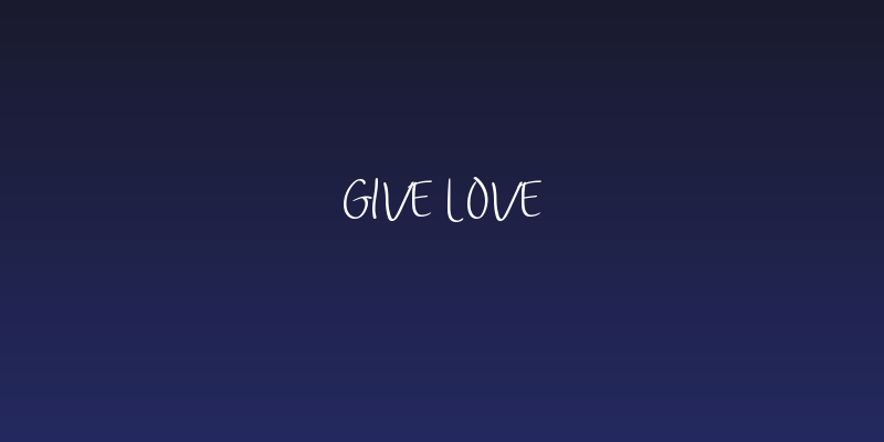 Give Love Social Header