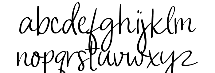 Give Love Font LOWERCASE