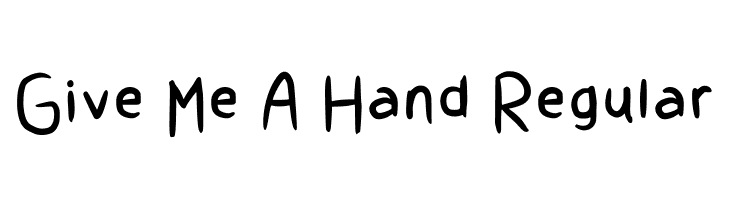 Give Me A Hand Regular  Frei Schriftart Herunterladen