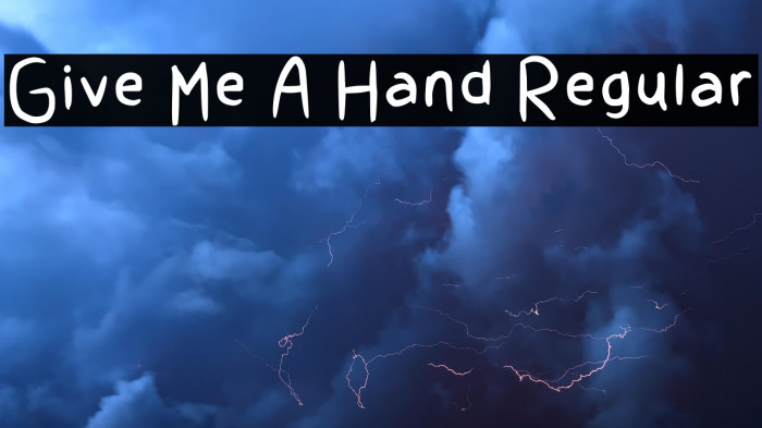 Give Me A Hand Regular Example 3