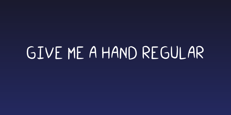 Give Me A Hand Regular Social Header