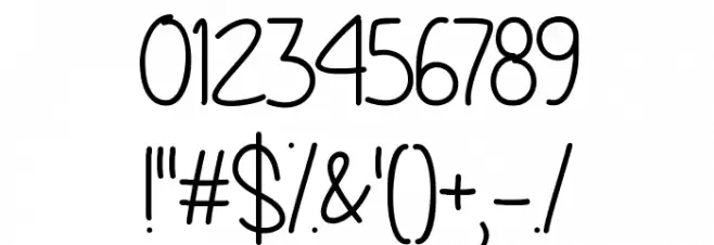 Give You What You Like Font OTHER CHARS