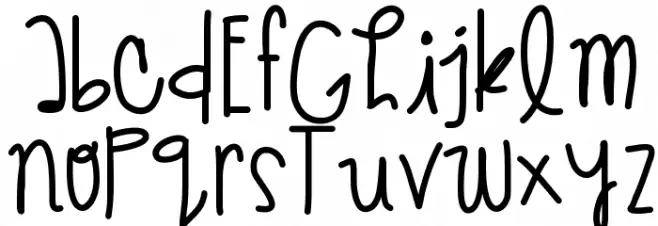 GiveMeBackTheNights Schriftart Groß
