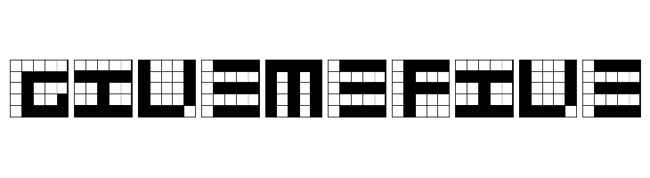 GiveMeFive  Frei Schriftart Herunterladen