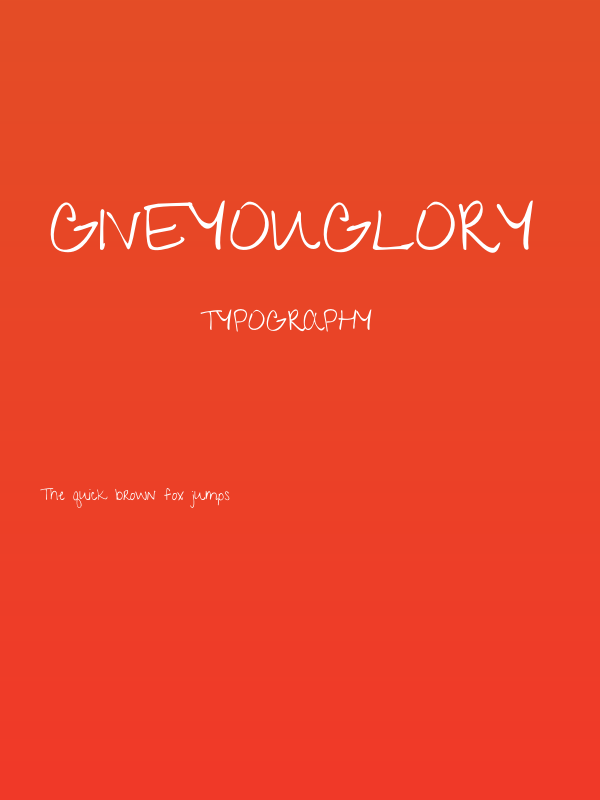 GiveYouGlory Poster