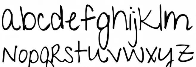 GiveYouGlory फ़ॉन्ट लोअरकेस