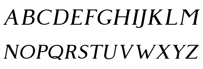 Giveny Free Italic Font OTHER CHARS