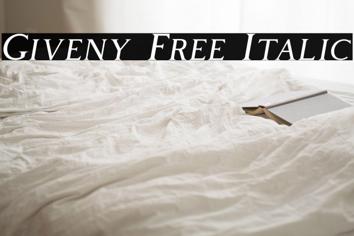 Giveny Free Italic Example 3
