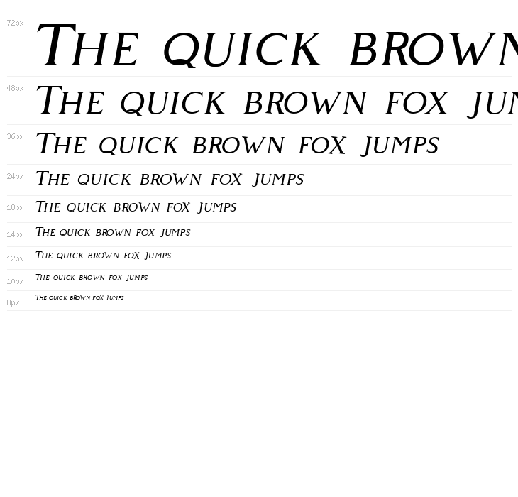 Giveny Free Italic Waterfall