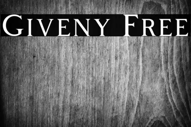 Giveny Free Font examples
