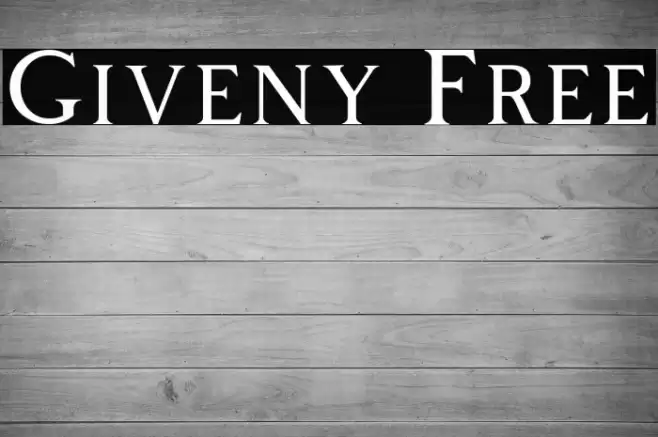 Giveny Free Font examples
