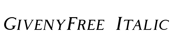 GivenyFree-Italic  नि: शुल्क फ़ॉन्ट्स डाउनलोड